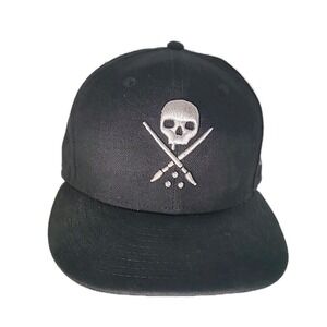 Sullen Art Collective Cap Hat Black Size 7 1/2 Under Bill Graphic Woman Skull